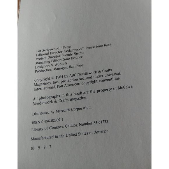 Scrap Crafts From McCall's Needlework & Crafts (1984 Sedgewood Press) - Picture 3 of 3